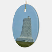 Wright Brothers Memorial Kat Hawk Keramisch Ornament (Links)