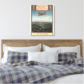Wright Brothers Plane Canvas Afdruk (Insitu (Slaapkamer))
