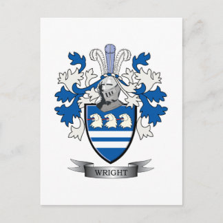 Wright Coat of Arms Briefkaart