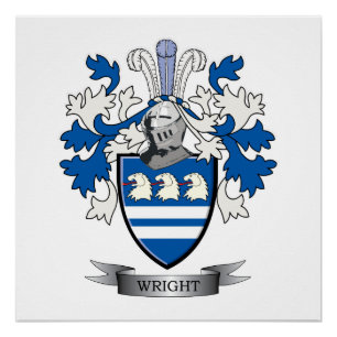 Wright Coat of Arms Perfect Poster