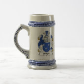 Wright Coat of Arms Stein - Family Crest Bierpul (Links)