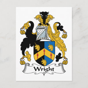 Wright Family Crest Briefkaart