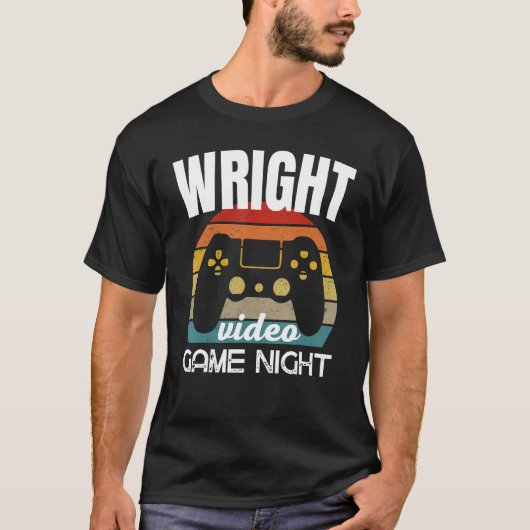Wright Family Video Game Night T-shirt (Voorkant)