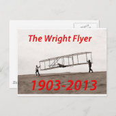 Wright Flyer Jubileum (1903-2013) Briefkaart (Voorkant / Achterkant)