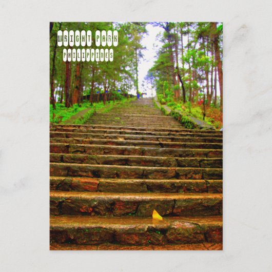 Wright Park van Baguio Briefkaart (Voorkant)