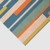 Wright Retro Modern Abstract geometrisch patroon Tissuepapier (Detail)