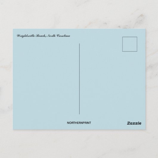 Wright tsville Beach North Carolina Briefkaart (Achterkant)