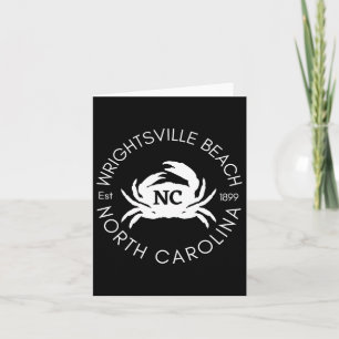 Wright tsville Beach North Carolina Crab stranden Kaart