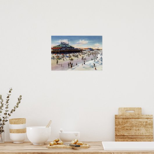 Wright tsville Beach North Carolina Lumina Beach Poster (Keuken)