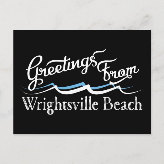 Wright tsville Beach Water Waves Briefkaart (Voorkant)