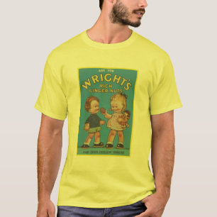 Wright's Rich Ginger Nuts Vintage Ad T-shirt