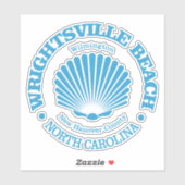 Wrightsville Beach (schelp) Sticker (Vel)