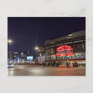 Wrigley Field - Night Briefkaart