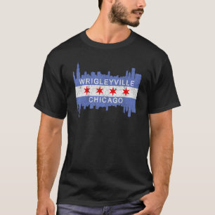 Wrigleyville Chicago Vlag North Side Pride Chi Tow T-shirt