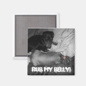 Wrijf over mijn buik! magneet (Voorkant / Achterkant)