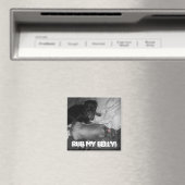 Wrijf over mijn buik! magneet (Insitu (Vaatwasser))