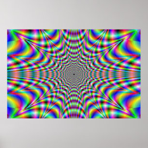 wrijving - optische illusie poster