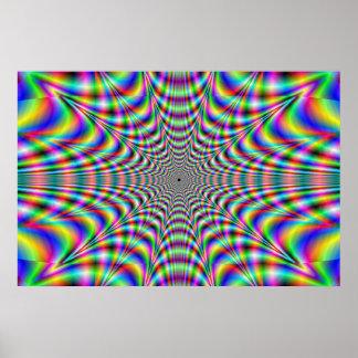 wrijving - optische illusie poster