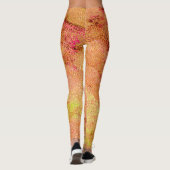 Wrinkellederstijl met versleten verf, zalm leggings (Achterkant)