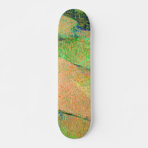 Wrinkellederstijl, oranje, groene verf skateboard