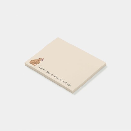 Wrinkly Shar-Pei Personaliseer notities Post-it® Notes (Schuin)