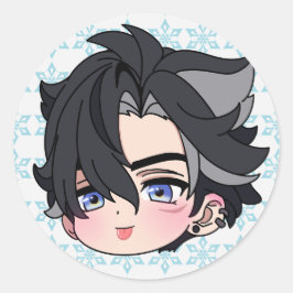 Wriothesley Chibi Genshin Impact Ronde Sticker