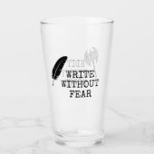 Write Without Fear Edit Without Mercy Writers Glas (Voorkant)