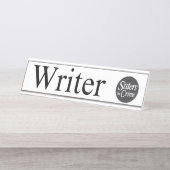 Writer Desk-Bord Bureau Naambordje (Voorkant)