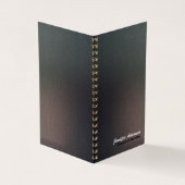 writer/editor notitieboek visitekaartje (Buitenkant)