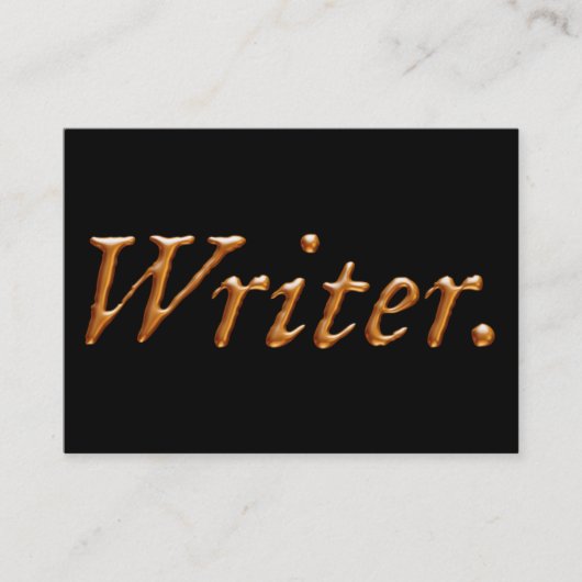 Writer Gold Visitekaartje (Voorkant)