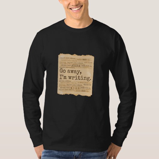 Writers Quotes Writing T-shirt (Voorkant)