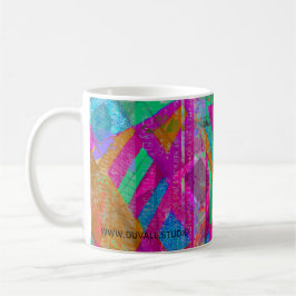 "Writing Big Checks" abstract art coffee mug Koffiemok