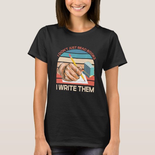 Writing For Authors And Writers 1 T-shirt (Voorkant)