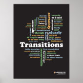 Writing Transitions 18" x 24" Classroom Poster (Devant)