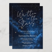 Written in the Stars Bridal Shower Invitation (Devant / Derrière)