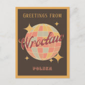 Wroclaw Stad Polen Retro  Briefkaart (Voorkant)