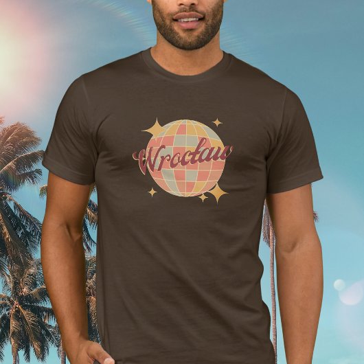 Wrocław Wroclaw Polen Retro discobal T-shirt