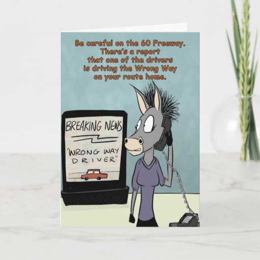 wrong way driver kaart (Voorkant)