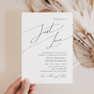 Wronkzinnig script niets Fancy gewoon liefdeshuwel Kaart