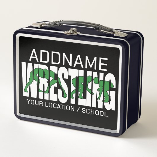 Wruiend team ADD-TEKST School Varsity Wrestler (Voorkant)