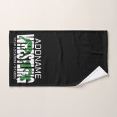 Wruiend team ADD-TEKST School Varsity Wrestler Bad Handdoek (Handdoek)