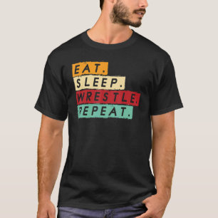 Wruiende rustelaars Eten in slaapstand Herhaal T-shirt