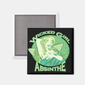 Wschad Girl Absinthe Magnet Magneet (Voorkant / Achterkant)
