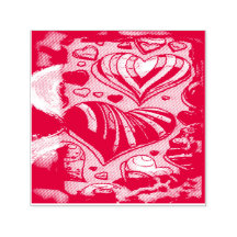 WSSBX Snoep Hearts Zelfinktende Rubber Stamp