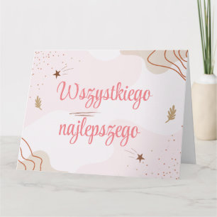 Wszystkiego Najlepszego Poolse Birthday Kaart