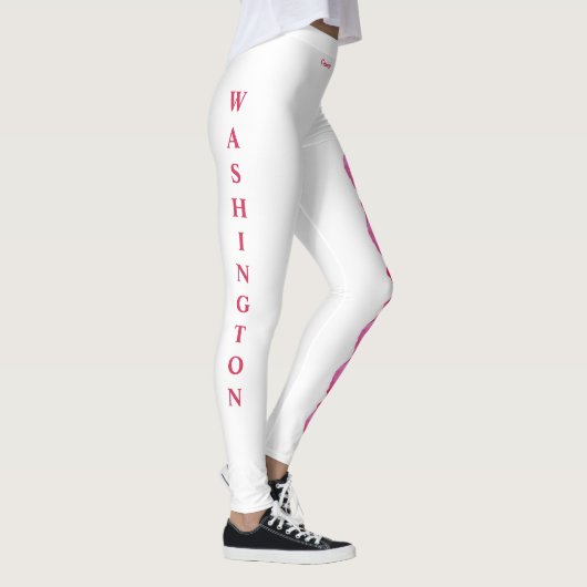 Wt. Leggings de fleurs Rhododendron de l'État de W (Droite)