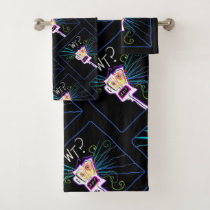 WT? WAT? EMOJI Meemogie Bad Handdoek