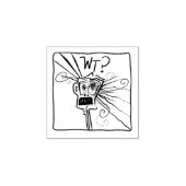 WT? WAT? EMOJI Meemogie Rubberstempel (Afrduk)