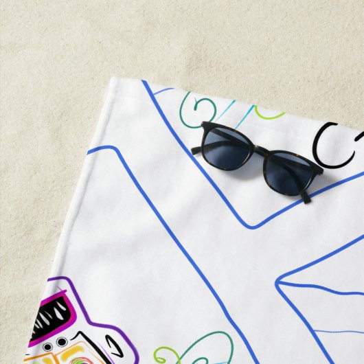 WT? - WAT IS HET? EMOJI Meemogie Strandlaken (In situ)