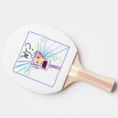 WT? - WAT IS HET? EMOJI Meemogie Tafeltennisbatje (Zijkant)